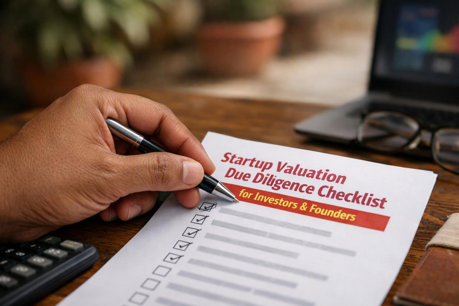 Startup Valuation Due Diligence Checklist for Investors and Founders