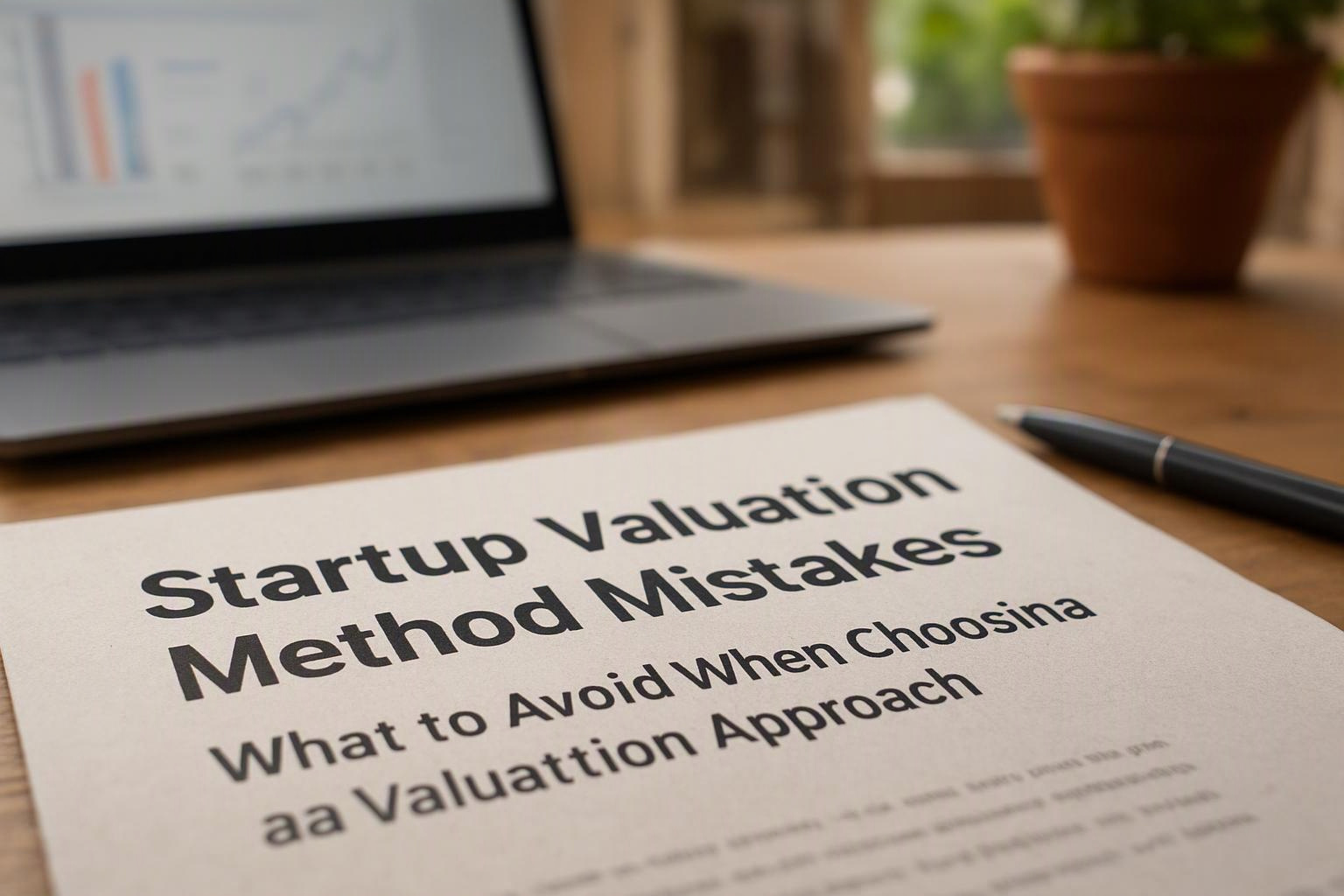 Startup Valuation Method Mistakes: What to Avoid When Choosing a Valuation Approach